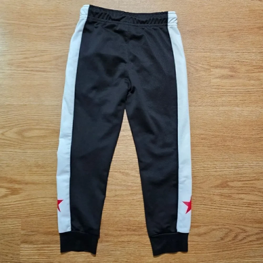 Converse All-Star Jogger Pants Black White Red Star Dri-Fit Kids Size 6 New